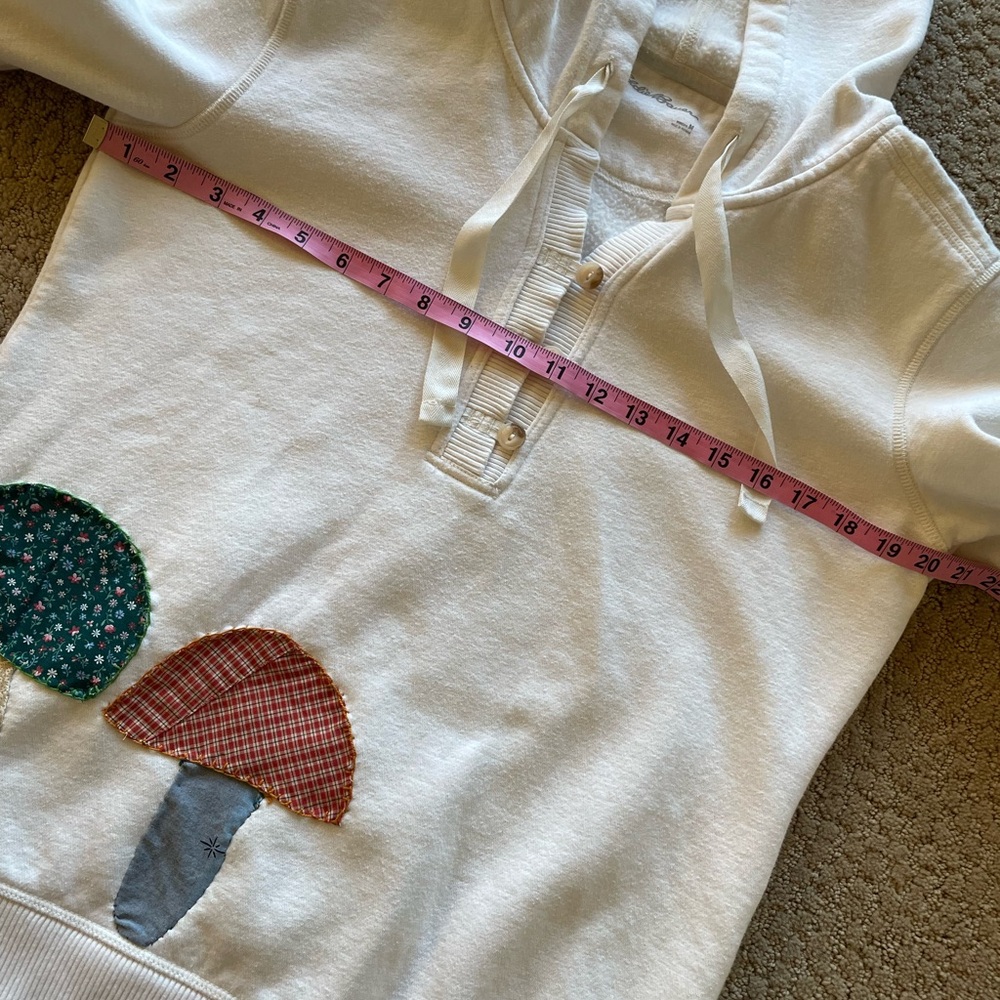 upcycled Eddie Bauer Mushroom patchwork hoodie - Picture 8 of 16